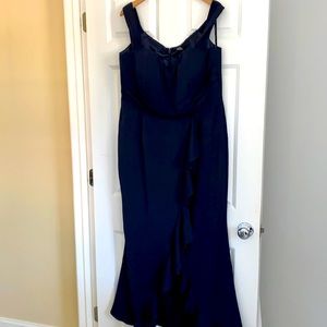 Navy formal gown never worn tags attached
